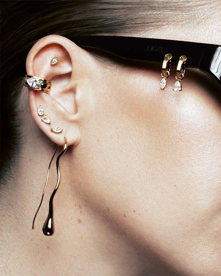 The Drip Drop Threader Earrings - Image 5